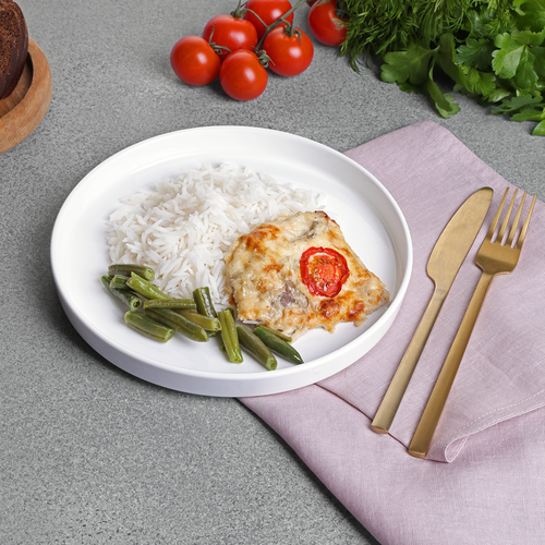 Мясо По-французски с рисом, 250г, детальное фото