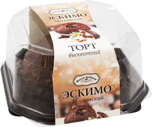 Торт бисквитный ФИЛИ-БЕЙКЕР Эскимо Московский, 450г, фото
