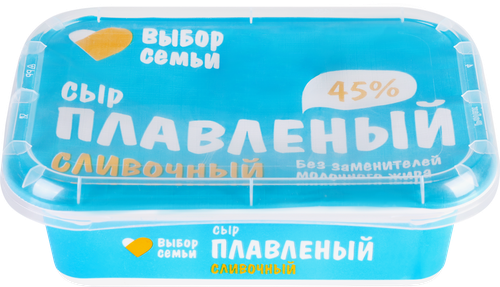 Сыр плавленый ВЫБОР СЕМЬИ&nbsp;45%, без змж, 180г, изображение