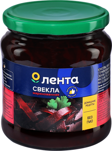Свекла маринованная ЛЕНТА столовая, 450мл, детальное фото