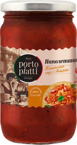 Соус томатный PORTO PIATTI Napoletana, с овощами, 350г, детальное фото