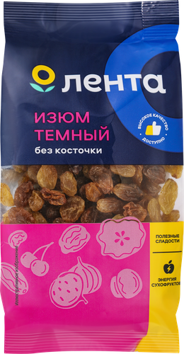 Изюм темный ЛЕНТА без косточки, 150г, фото