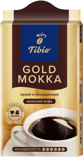Кофе молотый TIBIO Gold Мокка натуральный жареный, 250г, фотография