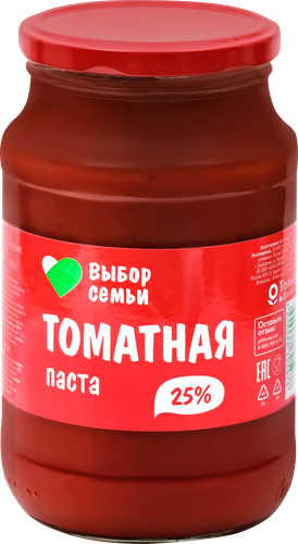 Паста томатная ВЫБОР СЕМЬИ 25%, 1кг, фото
