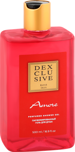 Гель для душа DEXCLUSIVE Amore парфюмированный, 500мл, детальное фото