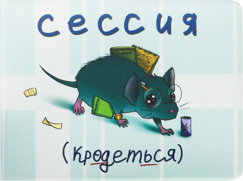 Обложка для студенческого билета, пропуска, удостоверения СПЕЙС OfficeSpace Pigeon, детальное фото