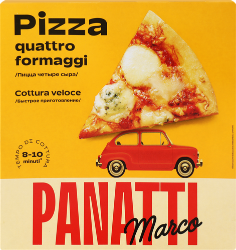 Пицца MARCO PANATTI 4 сыра, 335г, крупный план
