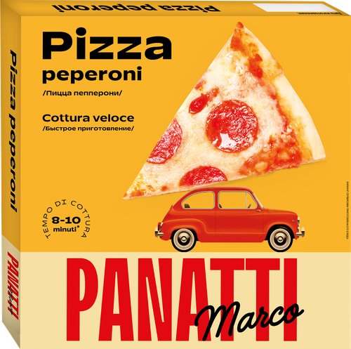 Пицца MARCO PANATTI Пепперони, 335г, крупный план