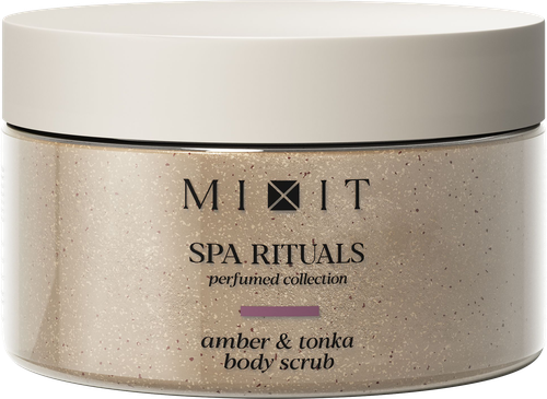 Скраб для тела MIXIT Spa Rituals сахарно-солевой с ароматом амбры и бобов тонка, 300г, фото