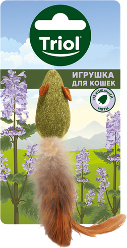 Игрушка для кошек TRIOL из прессованной кошачьей мяты, вид