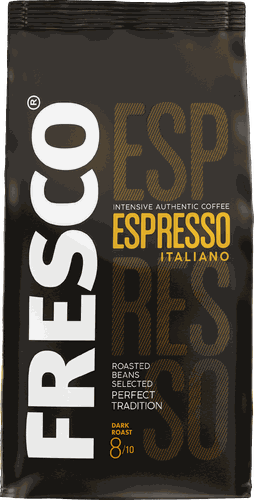 Кофе зерновой FRESCO Espresso Italiano натуральный темнообжаренный, 900г, крупный план