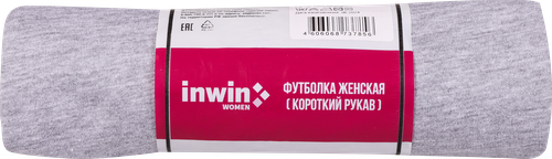 Футболка женская INWIN цвет серый меланж, Арт. BF-1, SSCL2022-1, картинка