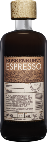 Ликер KOSKENKORVA Эспрессо 21%, десертный, 0.5л