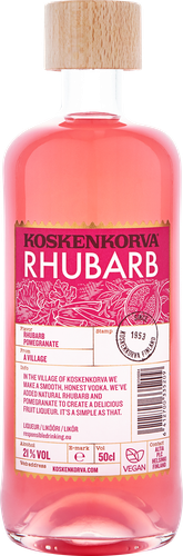 Ликер KOSKENKORVA Со вкусом ревеня и граната 21%, десертный, 0.5L