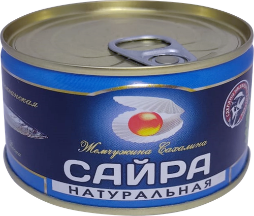 Сайра Тихоокеанская ЖЕМЧУЖИНА САХАЛИНА натуральная, куски, 227г, фотография