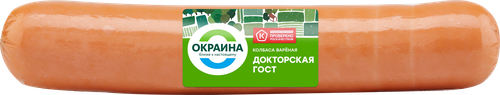 Колбаса вареная ОКРАИНА Докторская ГОСТ, весовая, фото