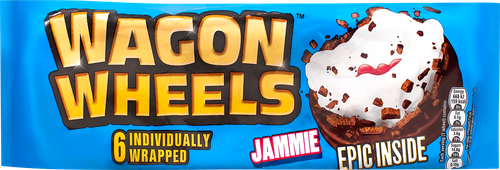 Печенье WAGON WHEELS с суфле и джемом, покрытое глазурью с ароматом шоколада, 228,6г, картинка