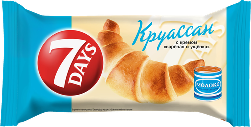 Круассаны 7DAYS с кремом вареная сгущенка, 65г, вид