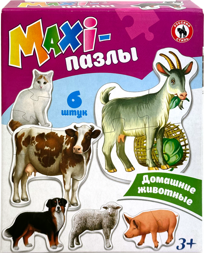 Игра детская настольная РУССКИЙ СТИЛЬ Макси-пазлы, в ассортименте, изображение