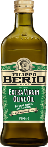 Масло оливковое FILIPPO BERIO нерафинированное Extra virgin, 750мл, крупный план