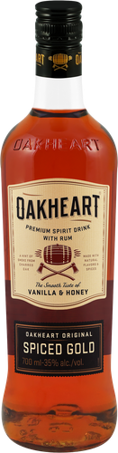 Коктейль OAKHEART Original Spiced Gold с ромом 35%, 0.7л, фотография
