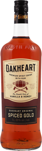 Коктейль OAKHEART Original Spiced Gold с ромом 35%, 1л, фотография