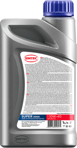 Масло моторное SINTEC Super 3000 10W-40 SG/CD, Арт. 600239, 1л, фотография
