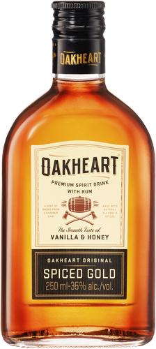 Коктейль OAKHEART Original Spiced Gold с ромом 35%, 0.25л, картинка