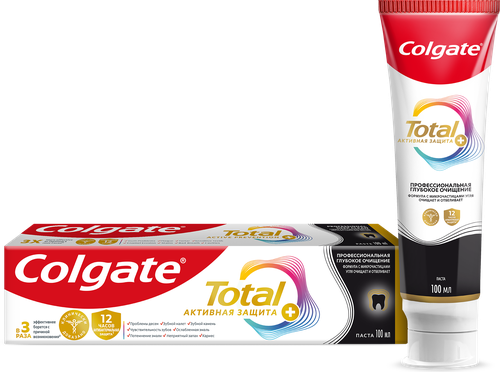 Зубная паста COLGATE Total Профессиональная глубокая чистка, 100мл, крупный план