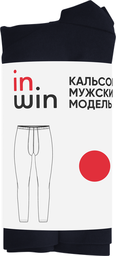 Кальсоны мужские INWIN черные, модель термо, Арт. BF-24, вид