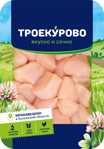 Филе грудки куриное ТРОЕКУРОВО для салата, 500г, фотография