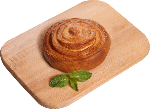 Булочка с сахаром, 80г, крупный план