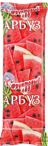Мороженое НОГИНСКОЕ МОРОЖЕНОЕ Фруктовый лед со вкусом арбуза, эскимо, 90г, картинка