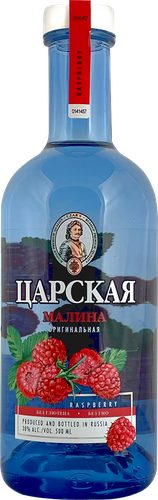 Настойка ЦАРСКАЯ Оригинальная Малина 38%, горькая, 0.5л