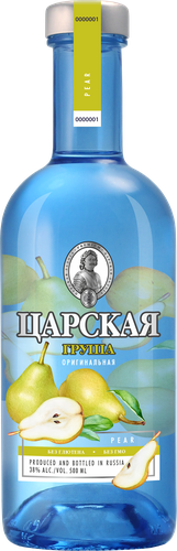 Настойка ЦАРСКАЯ Оригинальная Груша 38%, горькая, 0.5л, крупный план