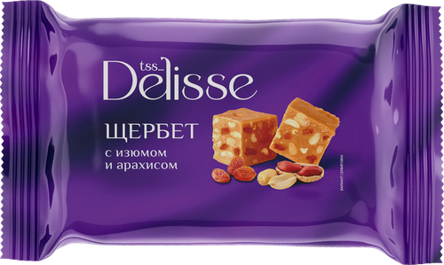 Щербет DELISSE с изюмом и арахисом, 250г, фото