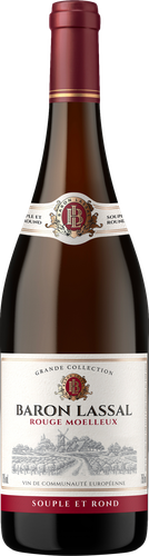 Вино BARON LASSAL ординарное красное полусладкое, 0.75л, изображение