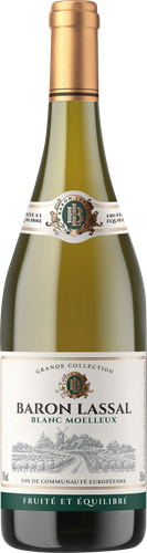 Вино BARON LASSAL ординарное белое полусладкое, 0.75л, вид