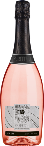 Вино игристое PERFECCO розовое полусухое, 0.75л