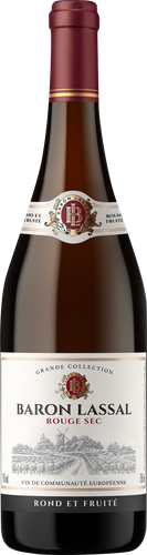 Вино BARON LASSAL ординарное красное сухое, 0.75л, фото