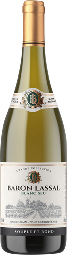 Вино BARON LASSAL ординарное белое сухое, 0.75л, изображение