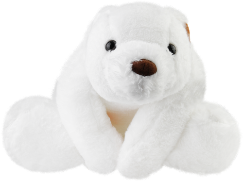 Игрушка мягкая BIGGA Медвежонок белый, 80см, Арт. CW24A-022-80cm, крупный план