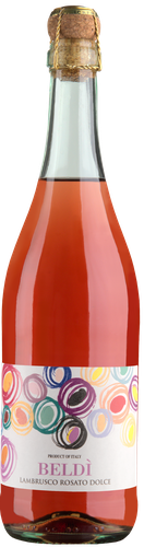 Вино игристое BELDI Lambrusco Эмилия жемчужное розовое полусладкое, 0.75л, вид