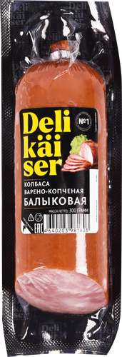 Колбаса копчено-вареная DELIKAISER Балыковая, 300г, фото