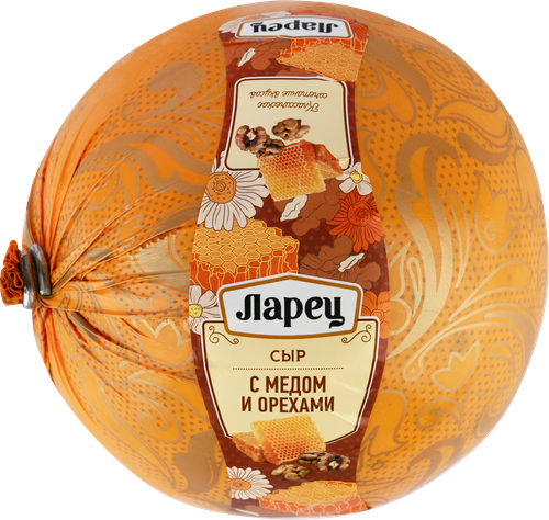 Сыр ЛАРЕЦ c медом и орехами 45%, без змж, весовой, фото