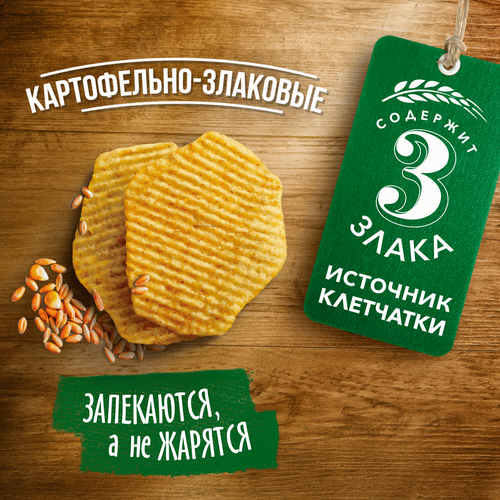 Чипсы картофельно-злаковые LAY'S Из печи, вяленые томаты и базилик, 81г, фотография
