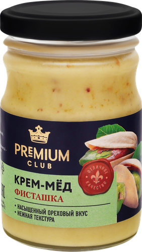Крем-мед PREMIUM CLUB Фисташка, 250г, крупный план