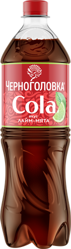Напиток ЧЕРНОГОЛОВКА Кола Лайм, мята сильногазированный, 1л, фото