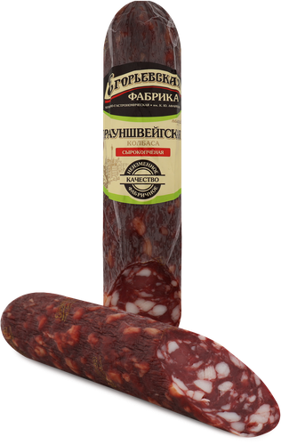 Колбаса сырокопченая КФ ЕГОРЬЕВСКАЯ Брауншвейгская, категория А, 220г, фото