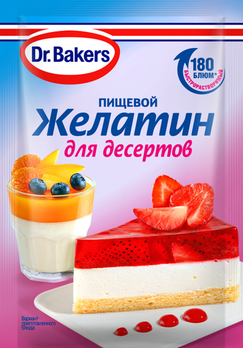 Желатин для десертов DR.BAKERS, 10г, детальное фото